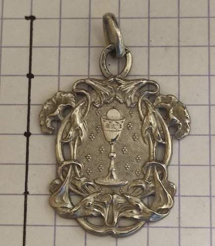 Pendentif médaille argent - médaille,