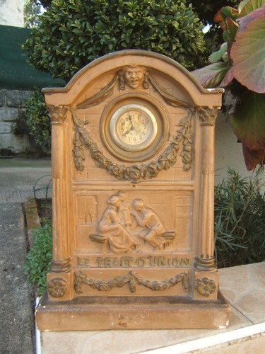 Ancienne pendule plâtre le - ancienne,