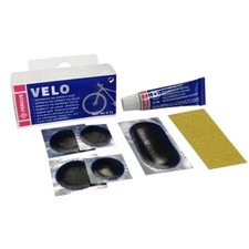 RUSTINES VELO - KIT POUR REPARATION CREVAISON DE CHAMBRE A AIR - 7 PIECES