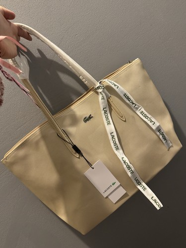 Sac cabas lacoste beige - cabas,