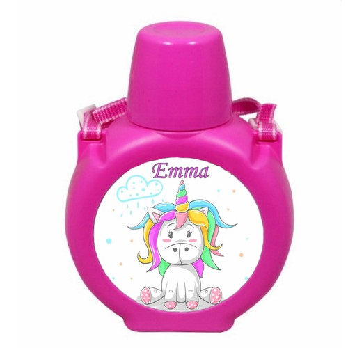 Gourde rose licorne avec - gourde,