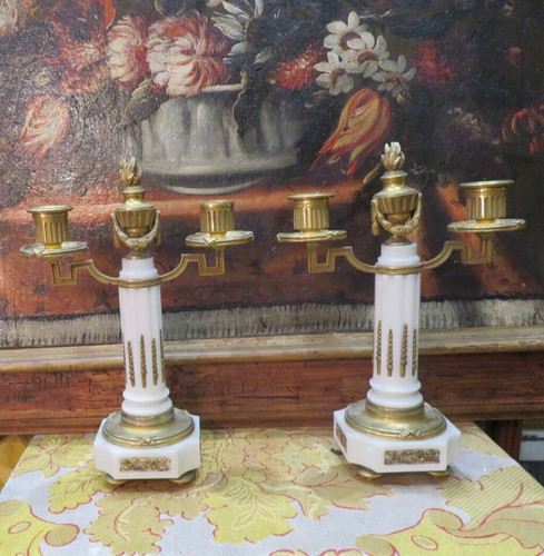 Grande paire chandeliers - paire,