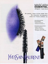 PUBLICITE ADVERTISING 084 1997 YVES SAINT LAURENT Mascara essentiel