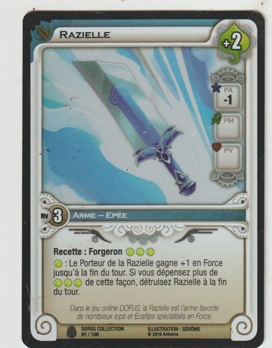 Carte wakfu tcg - , razielle