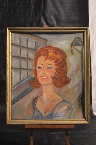 Ancienne peinture sur panneau - ancienne,