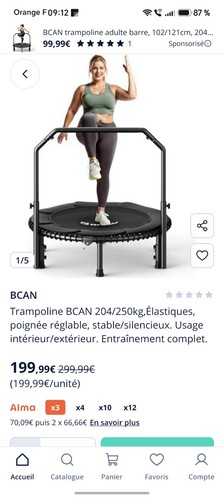 5bcan trampoline fitness - trampoline,