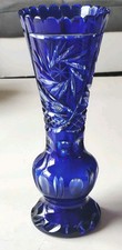 Vase Cristal Bohème Bleu