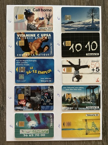 Lot télécartes - lot, 4