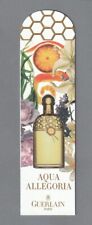 Carte publicitaire marque page - Aqua Allegoria de Guerlain recto verso 2 volets