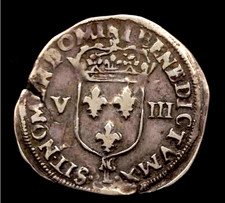 1/8 ÉCU HENRI IV (1589-1610)