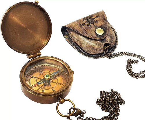 Ancienne boussole poche en - de,