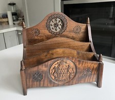 porte courrier ancien breton armoiries bretagne signé DR