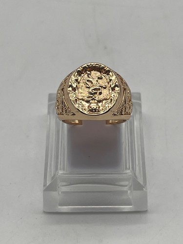 Chevalière dorée vintage - , à