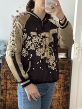 Bomber Brodé Zara Réversible