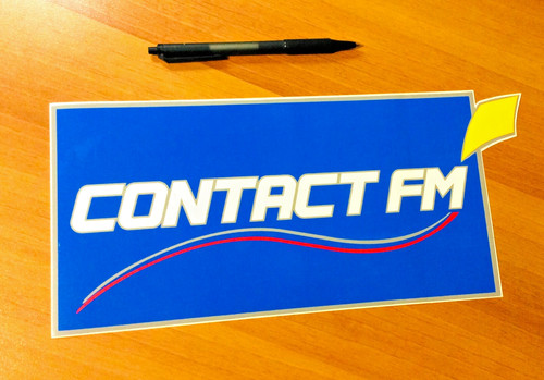 Gros autocollant radio contact - gros,