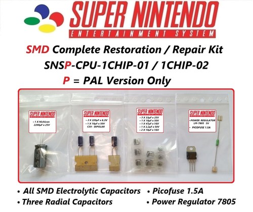 Super nintendo cap kit - nintendo, smd
