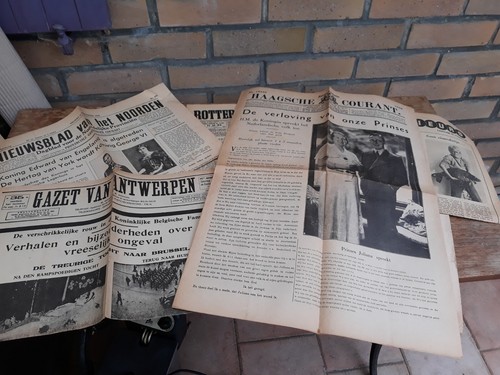 Lot vieux journaux pays - lot, pays-bas