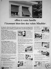 PUBLICITÉ MISCHLER VOLETS CLAIRMATIN - PERSIENNE BOIS-MÉTAL - CLOISONS DÉCORAMA
