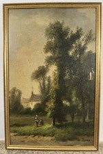 Huile sur toile marouflée 
