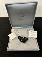 Collier noir mat en cristal Lalique