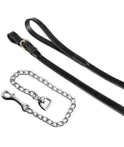Harnais cuir avec chaîne - harnais,