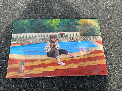 Huile contemporaine signée