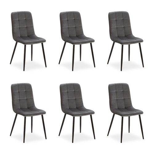 Chaise salle manger velours - à,