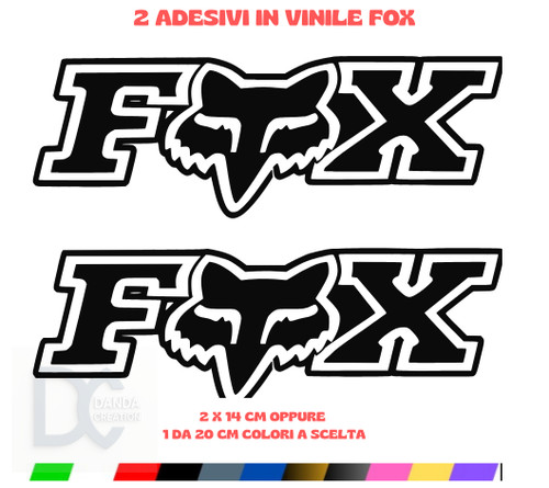 Adhésifs sponsor fox vinyle - sponsor,