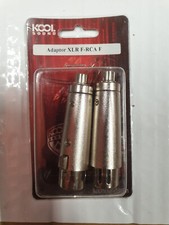 Kool sound lot de 2 adaptateur XLR Femelle vers RCA Femelle