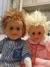 2 Poupées Collection Nicolas Et Pimprenelle Vintage Bonne Nuit Les Petits