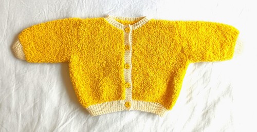 Gilet jaune boutons fleur - boutons,