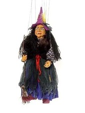Marionnette sorcière - poupée originale faite à la main