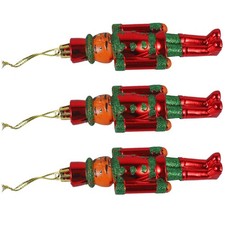  Pendentif casse-noisette en plastique, 3 pièces, marionnette casse-noisette