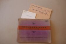 Carnet entretien MERCEDES-BENZ  TYPE L 319 D - O 319 D catalogue 1962  128 pages