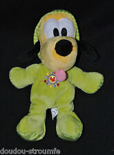 Peluche Doudou Chien Pluto NICOTOY DISNEY Combinaison Pyjama Vert 28 cm TTBE