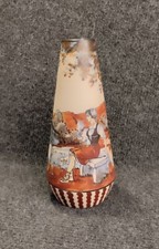 Vase grès de Ciboure signé R .Berne / RF Ciboure , scène pastorale 