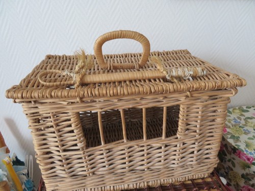 Ancien panier chat ou - a,