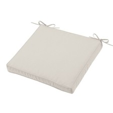Coussin de chaise HAWAI naturel 40 x 40 x 5 cm Déhoussable Imperméable antitache