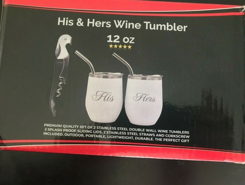 Wine tumbler cups his hers - cups,