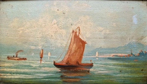 Charmant ancien tableau - ancien,