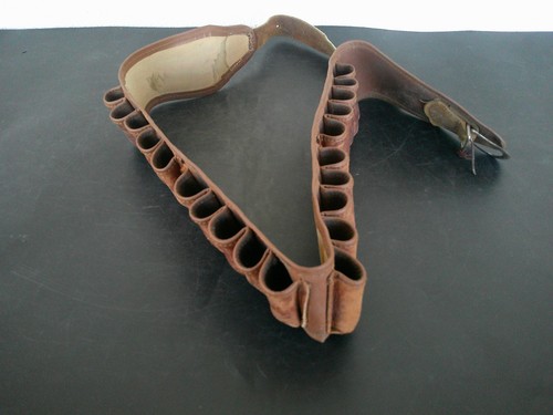 Cartouchiere ancienne cuir - ancienne,