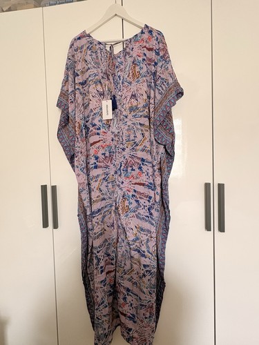 Caftan combinaison rose - rose, bleu