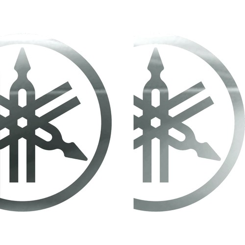 Coppia adhésifs argent - coppia, logo
