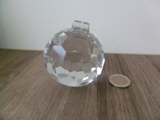 Ancienne grosse boule en cristal de lustre à pampille diamètre 7 cm
