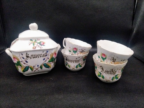 Ensemble ancien sucrier - , et