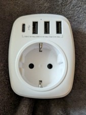 Adaptateur Prise France vers USA avec USB, pour Canada Américaine Mexique Thaila