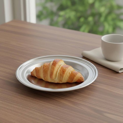 Petite assiette ronde - petite, acier