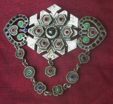 Broche vintage (1990s') signé ZOE COSTE (réminiscence) d'inspiration étrusque