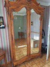 armoire ancienne bois Avec Grand Miroir