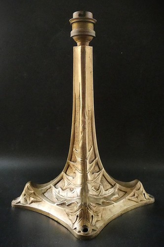Pied lampe bronze art - de,